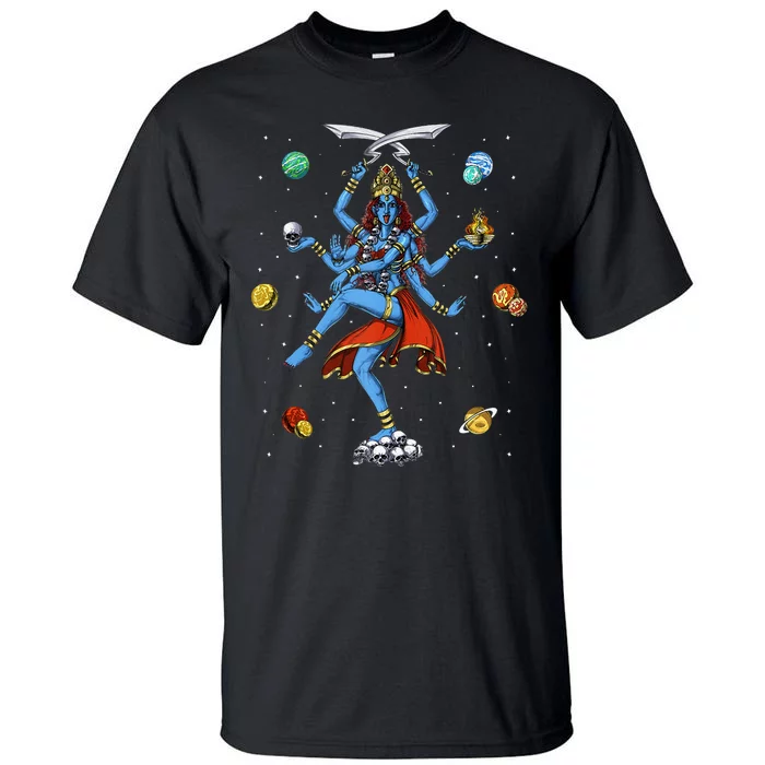 Kali Hindu Goddess Hinduism Deity God Spiritual Zen Yoga Tall T-Shirt