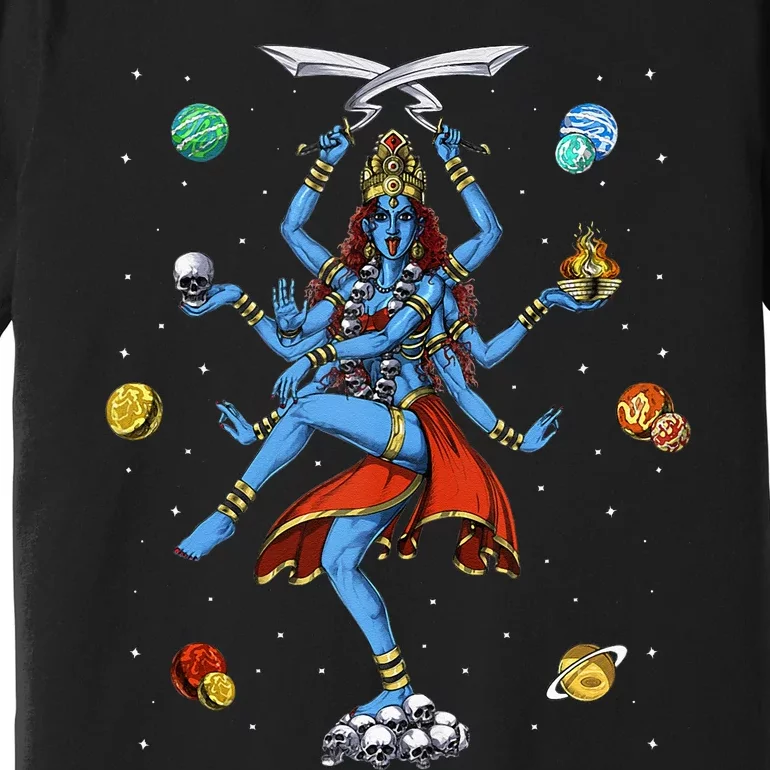 Kali Hindu Goddess Hinduism Deity God Spiritual Zen Yoga Premium T-Shirt