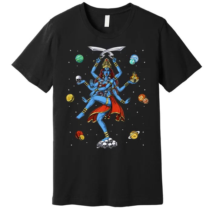 Kali Hindu Goddess Hinduism Deity God Spiritual Zen Yoga Premium T-Shirt