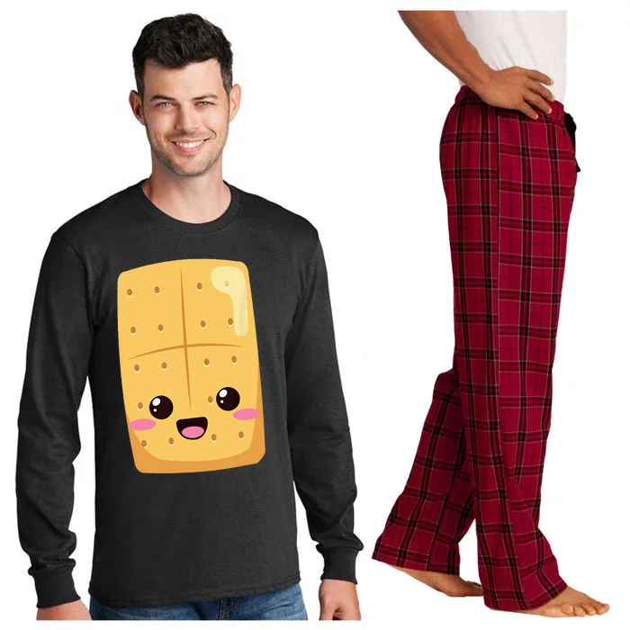 Kawaii Halloween Group Costume Party Smores Graham Cracker Long Sleeve Pajama Set