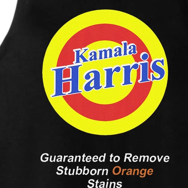 Kamala Harris Guaranteed To Remove Stubborn Orange Stains Ladies Tri-Blend Wicking Tank