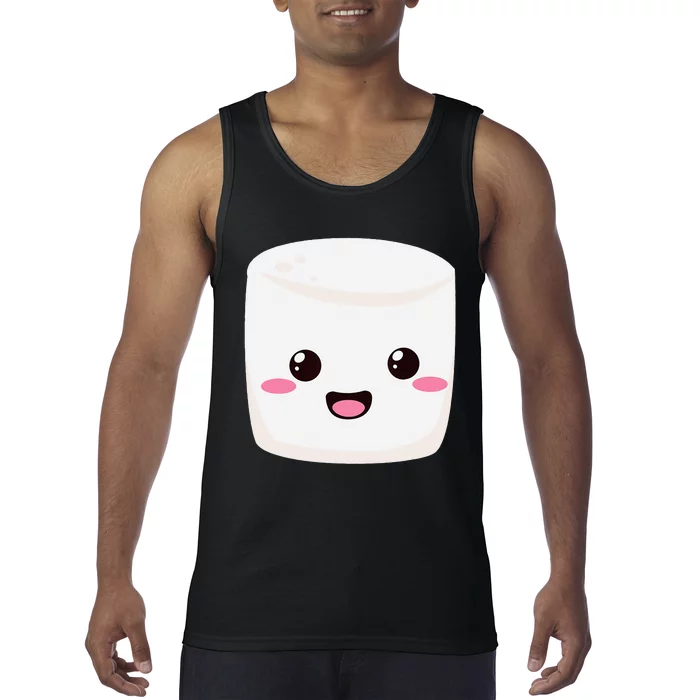 Kawaii Halloween Group Costume Party Smores Marshmallow Tank Top