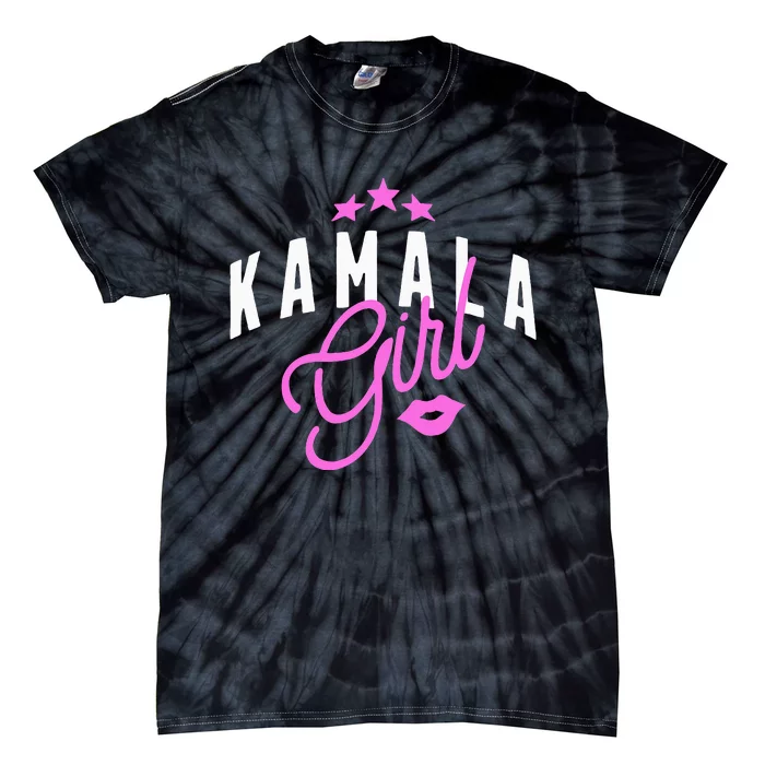 Kamala Harris Girl Vintage Feminine First Female President Tie-Dye T-Shirt