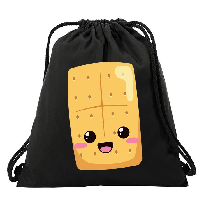 Kawaii Halloween Group Costume Party Smores Graham Cracker Drawstring Bag