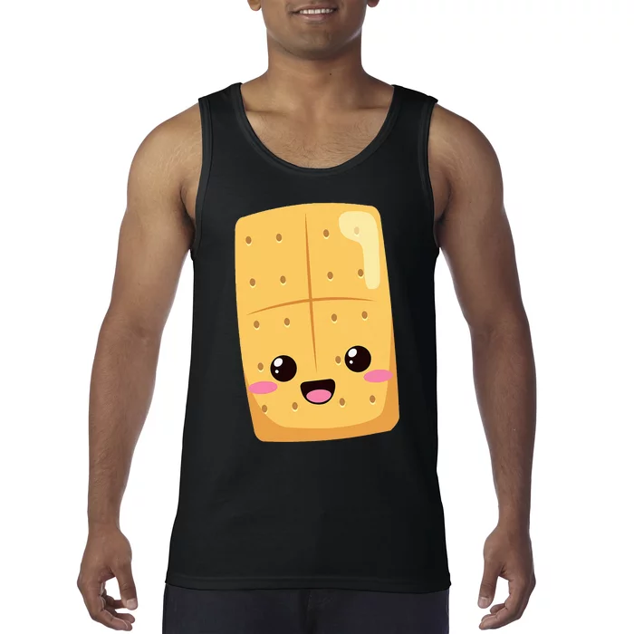 Kawaii Halloween Group Costume Party Smores Graham Cracker Tank Top