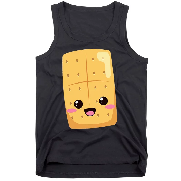 Kawaii Halloween Group Costume Party Smores Graham Cracker Tank Top