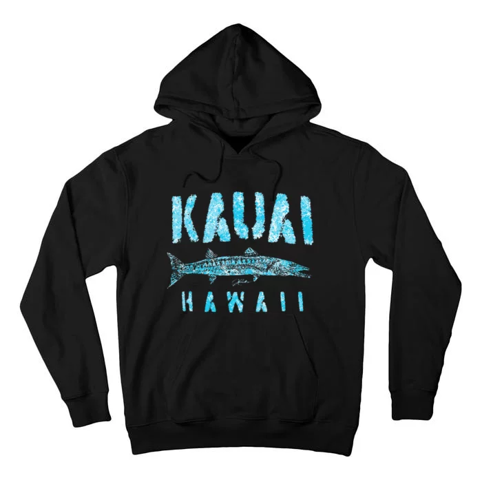 Kauai Hawaii Great Barracuda Tall Hoodie