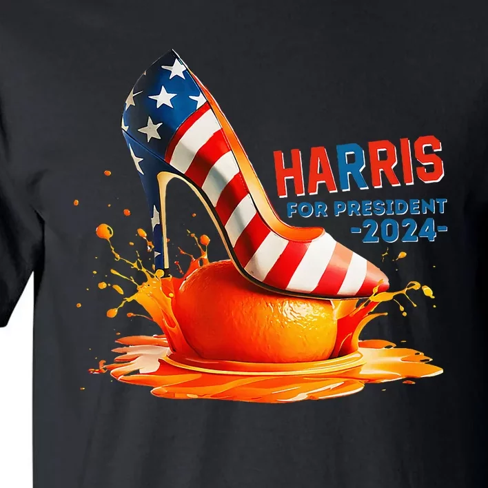 Kamala Harris High Heel Crush Orange Tall T-Shirt