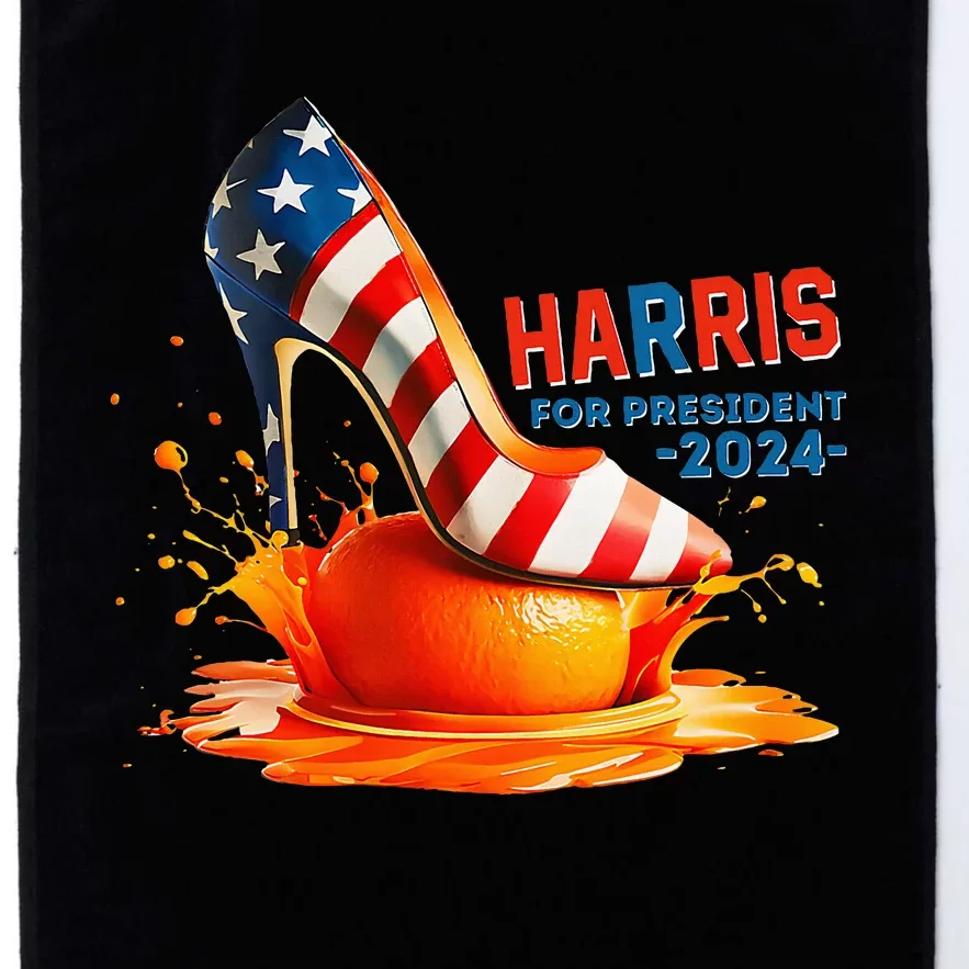 Kamala Harris High Heel Crush Orange Platinum Collection Golf Towel