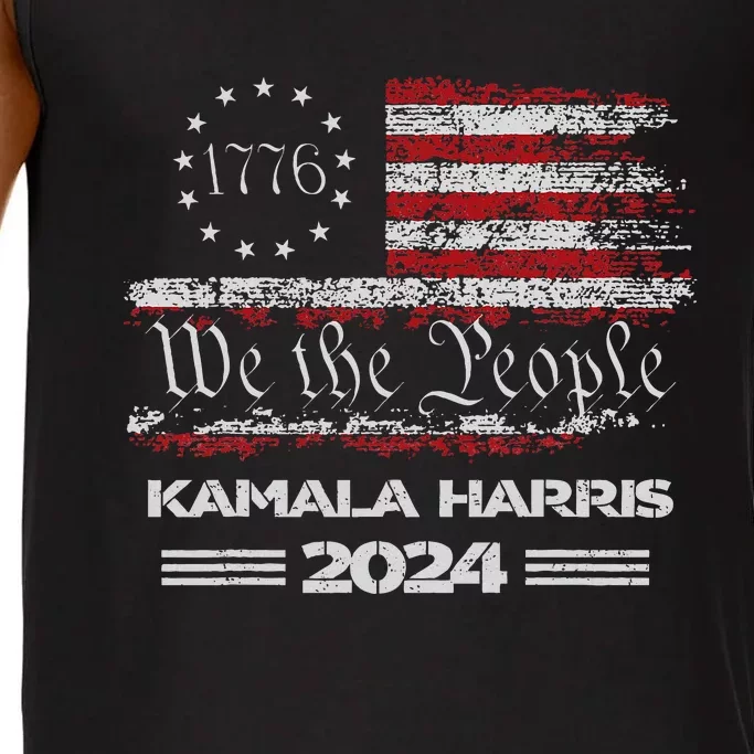 Kamala Harris Harris 2024 Us Flag Democratic President Comfort Colors® Tank Top