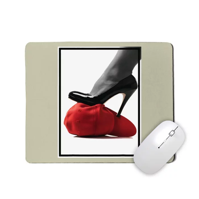 Kamala Harris Heels Stepping On Maga Hat Mousepad