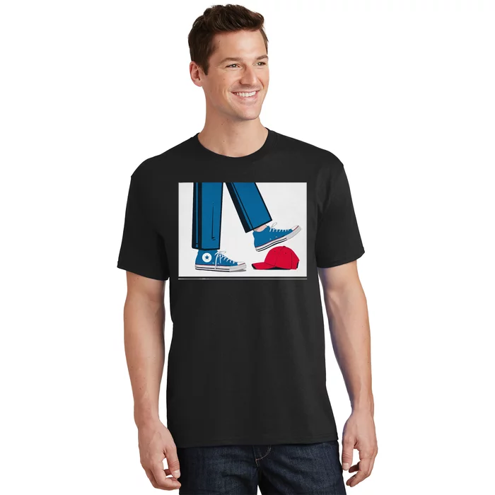 Kamala Harris Heels Stepping On Maga Hat T-Shirt