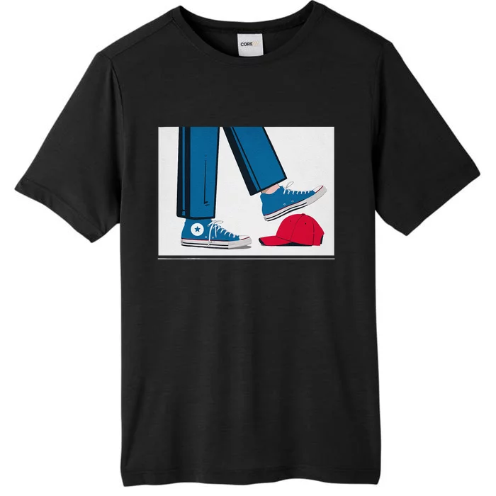 Kamala Harris Heels Stepping On Maga Hat ChromaSoft Performance T-Shirt