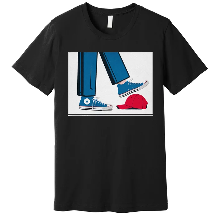 Kamala Harris Heels Stepping On Maga Hat Premium T-Shirt