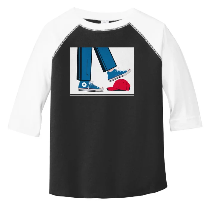 Kamala Harris Heels Stepping On Maga Hat Toddler Fine Jersey T-Shirt