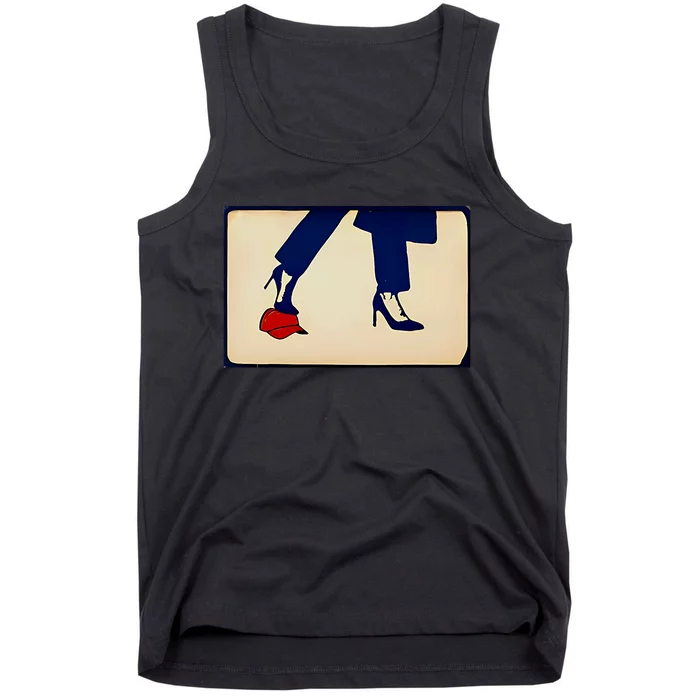 Kamala Harris Heels Stepping On Maga Hat Tank Top