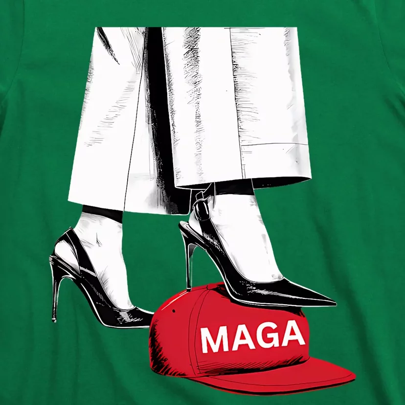 Kamala Harris Heels Stepping On Maga Hat T-Shirt