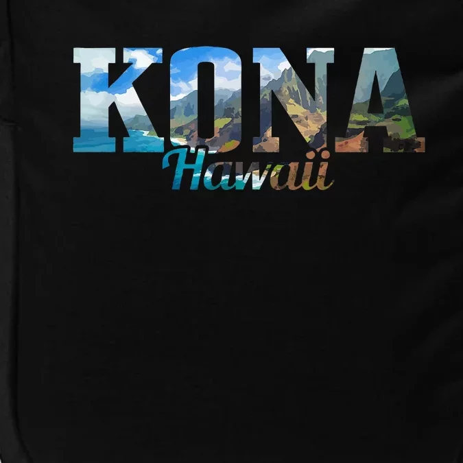 Kona Hawaii Hawaiian Islands Surf Surfing Surfer Gift Impact Tech Backpack