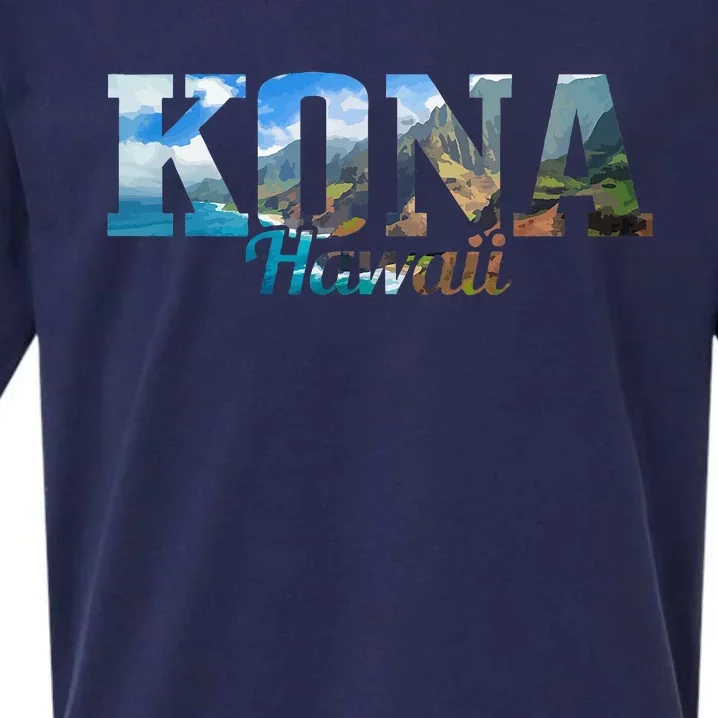 Kona Hawaii Hawaiian Islands Surf Surfing Surfer Gift Sueded Cloud Jersey T-Shirt