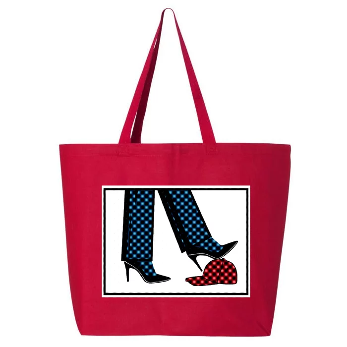 Kamala Harris Heels Stepping On Maga Hat 25L Jumbo Tote