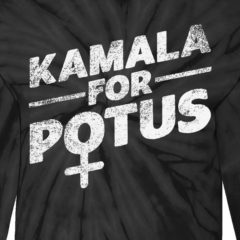 Kamala Harris Historic First Woman President Tie-Dye Long Sleeve Shirt