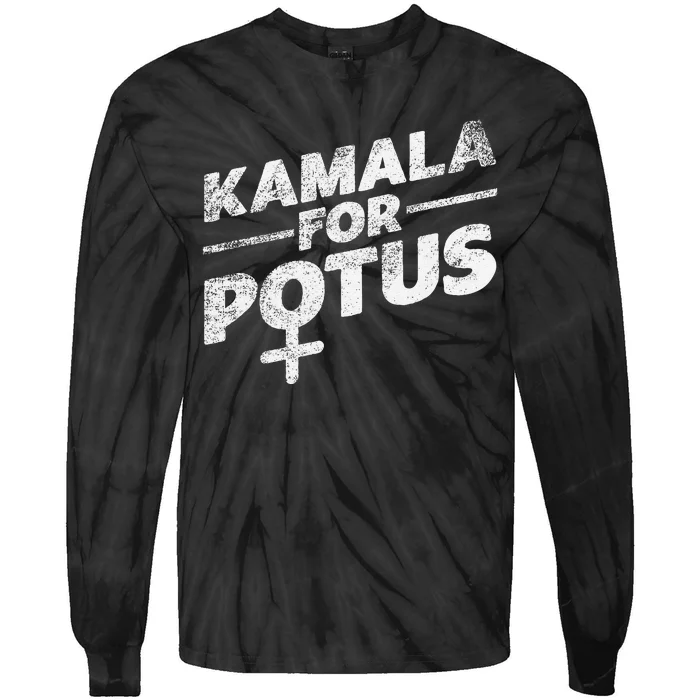 Kamala Harris Historic First Woman President Tie-Dye Long Sleeve Shirt