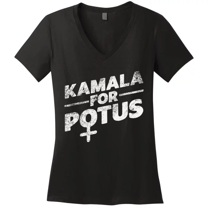 Kamala Harris Historic First Woman President Women's V-Neck T-Shirt