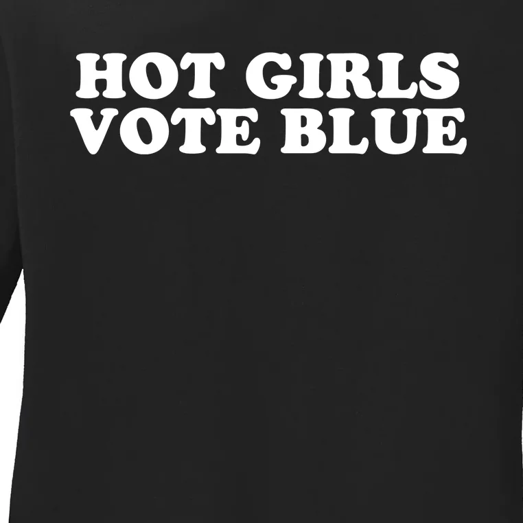 Kamala Harris Hot G.I.R.L.S Vote Blue 2024 Ladies Long Sleeve Shirt