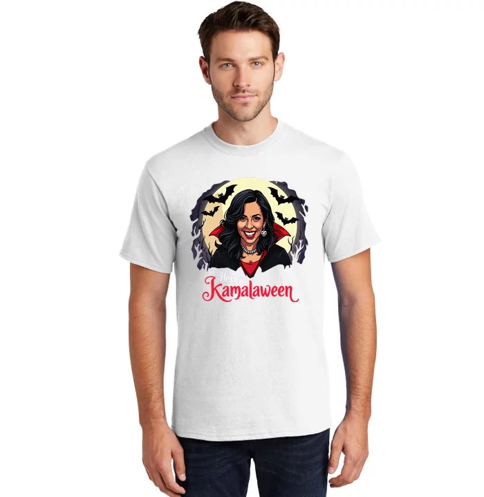 Kamala Harris Happy Kamalaween Pumpkin Ghost Vote Tall T-Shirt