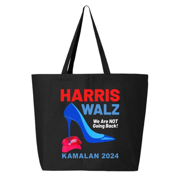 Kamala Harris Heels Stepping On Red Maga Hat 25L Jumbo Tote