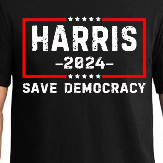 Kamala Harris Harris 2024 Us Flag Democratic President Pajama Set