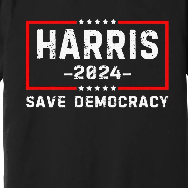 Kamala Harris Harris 2024 Us Flag Democratic President Premium T-Shirt