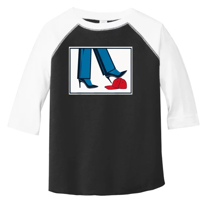 Kamala Harris Heels Stepping On Maga Hat Toddler Fine Jersey T-Shirt