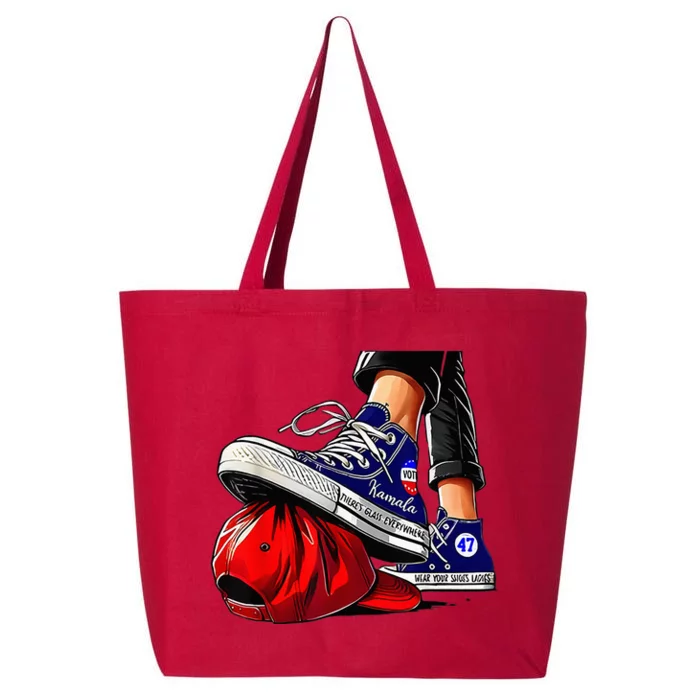 Kamala Harris High Heels Stepping On Red Maga 25L Jumbo Tote