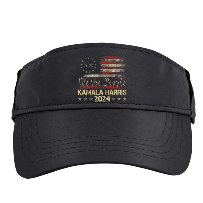 Kamala Harris Harris 2024 Us Flag Democratic President Adult Drive Performance Visor