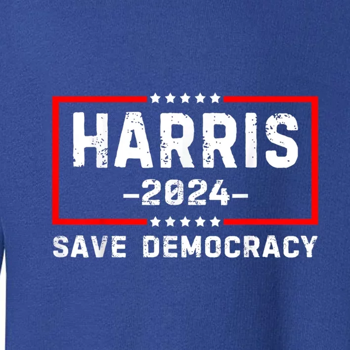 Kamala Harris Harris 2024 Us Flag Democratic President Toddler Sweatshirt