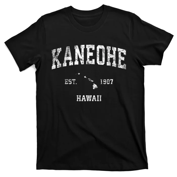 Kaneohe Hawaii Hi Vintage Athletic Sports Design T-Shirt