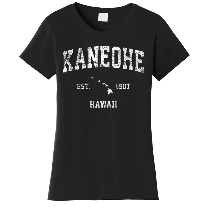 Kaneohe Hawaii Hi Vintage Athletic Sports Design Women's T-Shirt