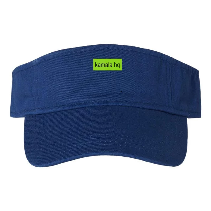 Kamala Hq Heart Brat Green Meme Trend Gen Z Valucap Bio-Washed Visor