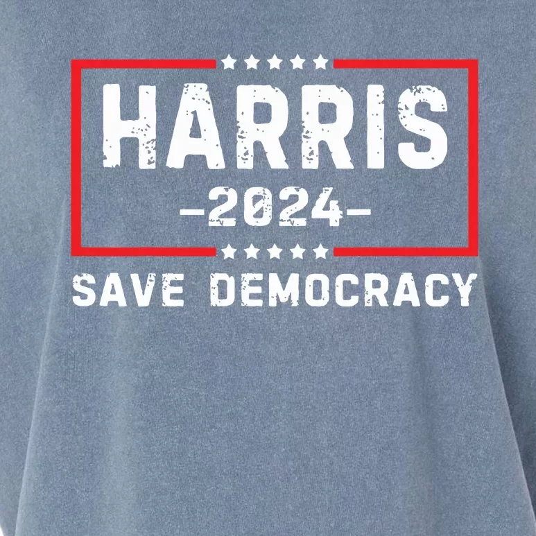 Kamala Harris Harris 2024 Us Flag Democratic President Garment-Dyed Women's Muscle Tee