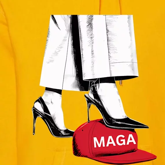 Kamala Harris Heels Stepping On Maga Hat Premium Hoodie