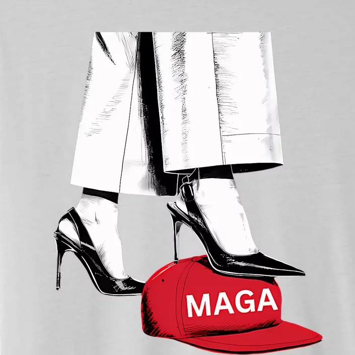 Kamala Harris Heels Stepping On Maga Hat ChromaSoft Performance T-Shirt