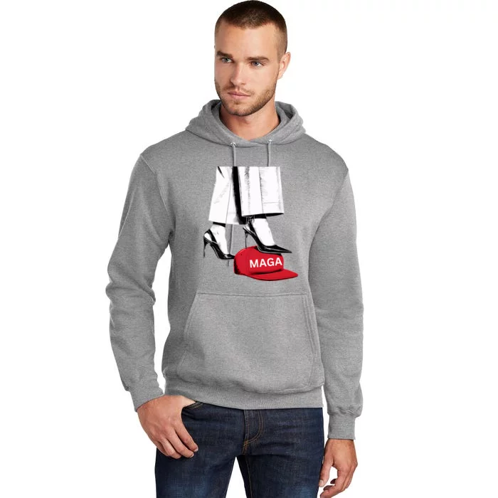 Kamala Harris Heels Stepping On Maga Hat Tall Hoodie