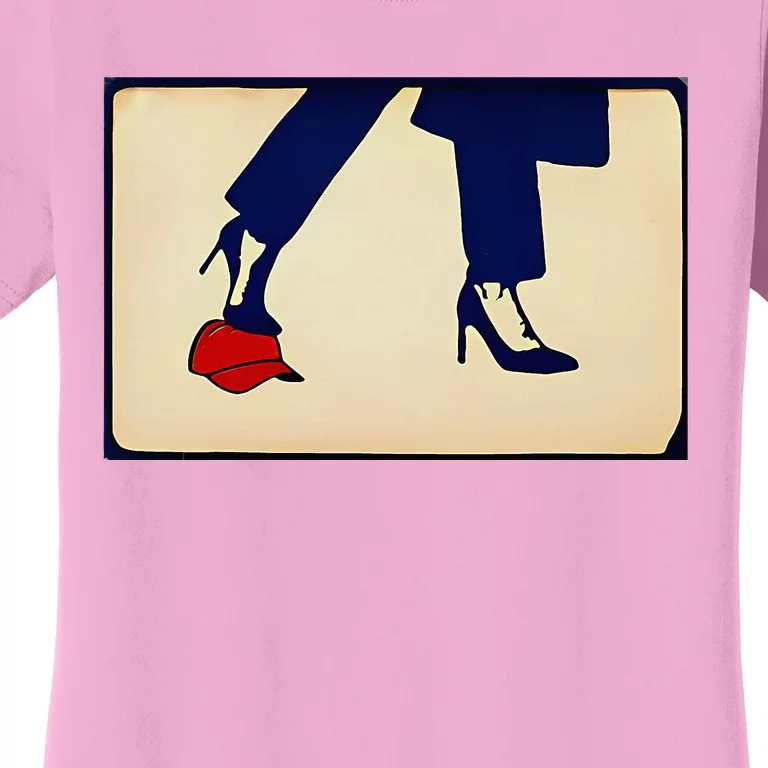 Kamala Harris Heels Stepping On Maga Hat Women's T-Shirt