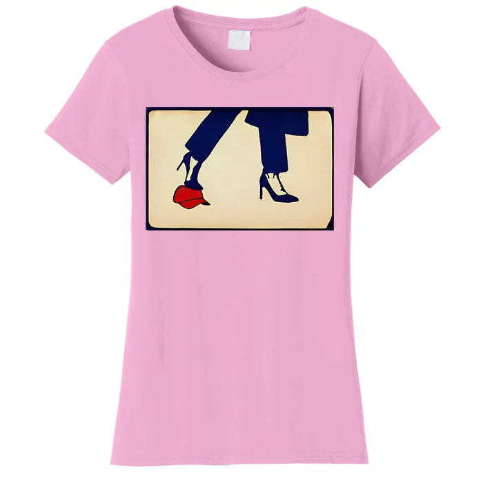 Kamala Harris Heels Stepping On Maga Hat Women's T-Shirt