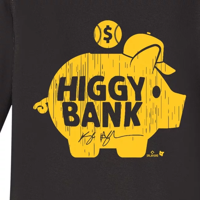 Kyle Higashioka Higgy Bank San Diego Baseball Baby Long Sleeve Bodysuit