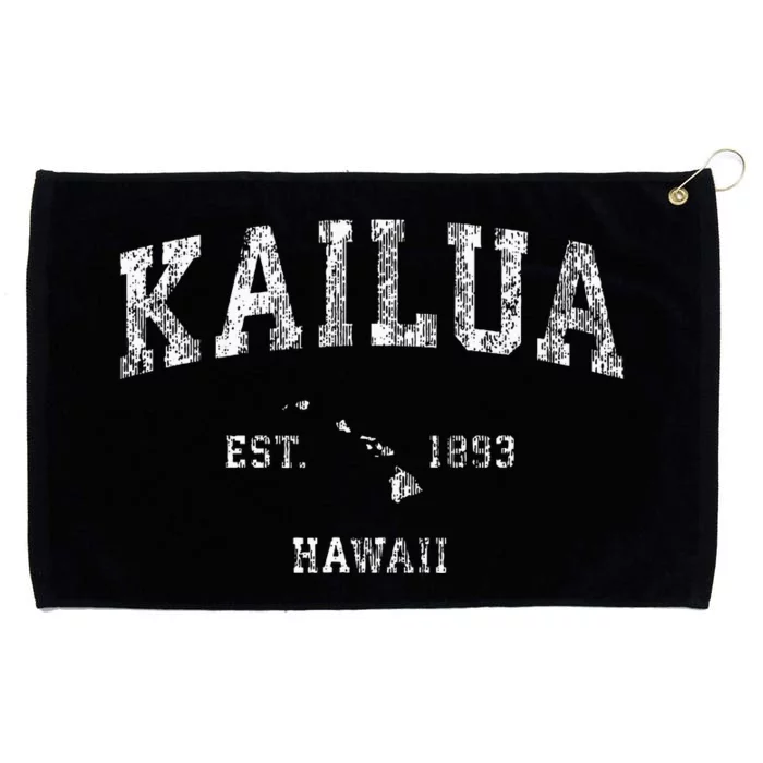 Kailua Hawaii Hi Vintage Athletic Sports Design Grommeted Golf Towel