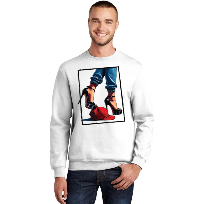 Kamala Harris Heels Stepping On Maga Hat Sweatshirt