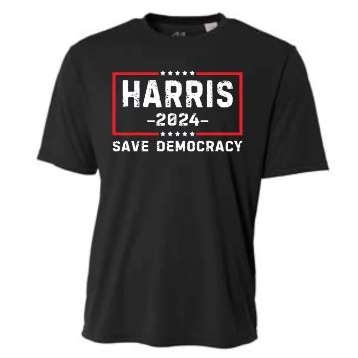 Kamala Harris Harris 2024 Us Flag Democratic President Cooling Performance Crew T-Shirt