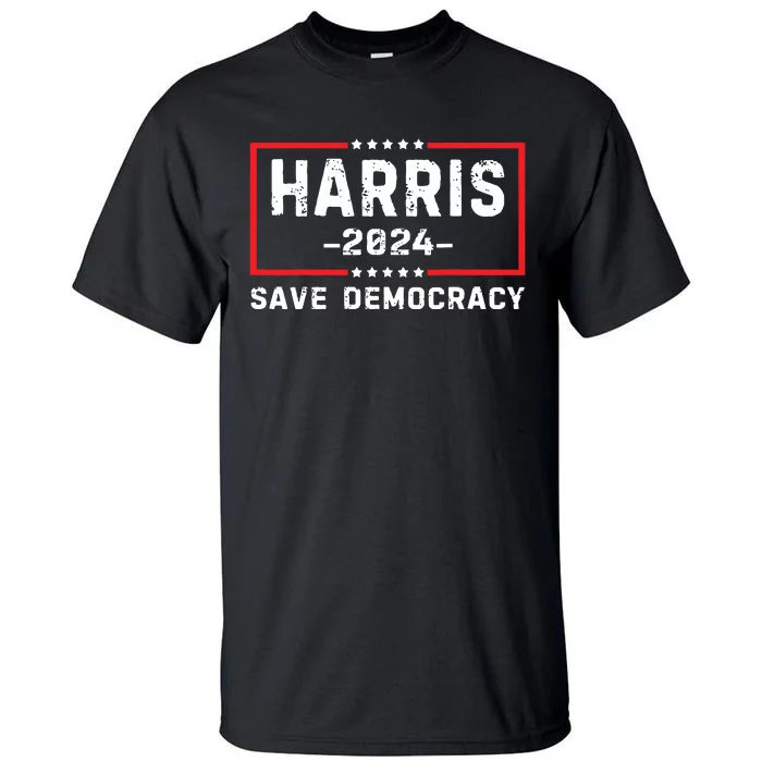 Kamala Harris Harris 2024 Us Flag Democratic President Tall T-Shirt